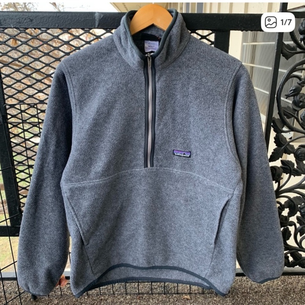 Vintage Patagonia Fleece Synchilla Marsupial Half Zip Pullover Sweater Jacket